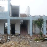 Severely damaged by the earthquake, this main classroom building can no longer be utilized