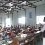 Classes resumed in the temporary shelters provided by the Provincial Government